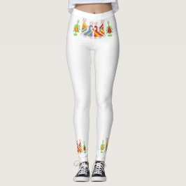 Traditionella konstverk leggings