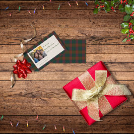 Traditionella Märkre av Play/Tartan Helgdag Gift Presentetikett