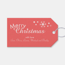 Traditionella Märkre - Mjuka röda - Anpassade Gift Presentetikett