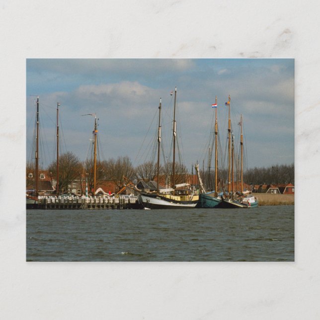 Traditionella nederländska segelfartyg, Enkhuizen Vykort (Framsida)
