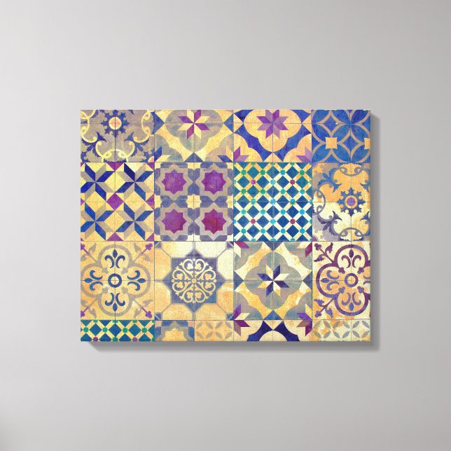 Traditionella plattor i Medelhavet och Egeiska hav Canvastryck (Framsida)