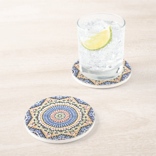 Traditionella portugisiska Azulejo belägger med Underlägg Sandsten
