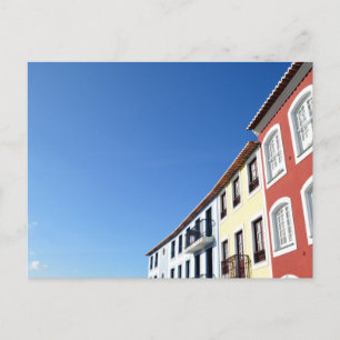 Traditionella portugisiska hus: Angra do Heroismo Vykort