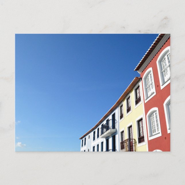 Traditionella portugisiska hus: Angra do Heroismo Vykort (Framsida)