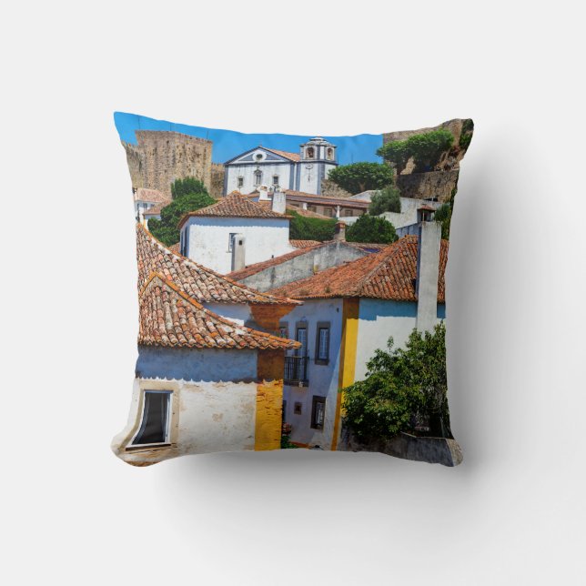 Traditionella röda takhus | Portugal Kudde (Framsida)