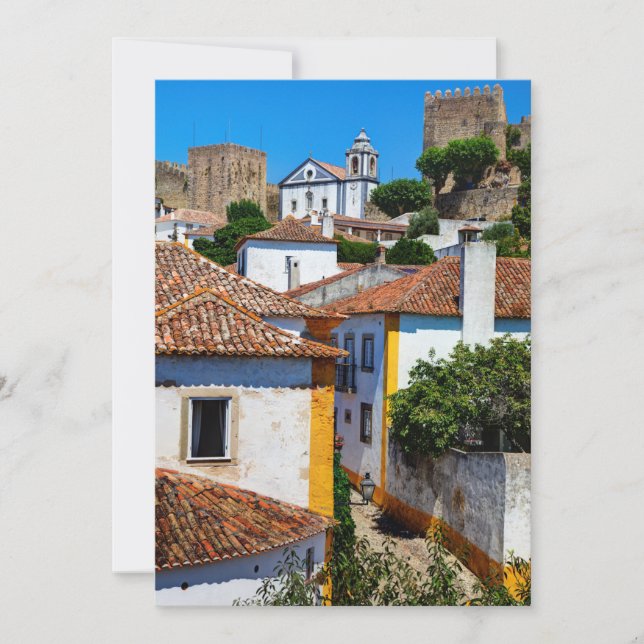 Traditionella röda takhus | Portugal Tack Kort (Framsida)