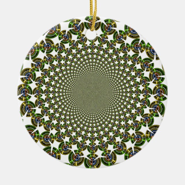 Traditionella sömlösa hajar julgransprydnad keramik (Framsidan)