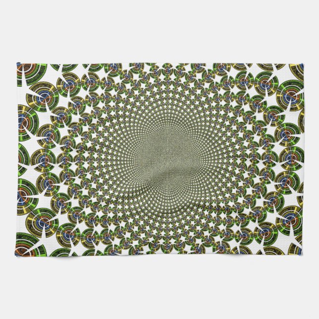 Traditionella sömlösa hajar kökshandduk (Horisontell)