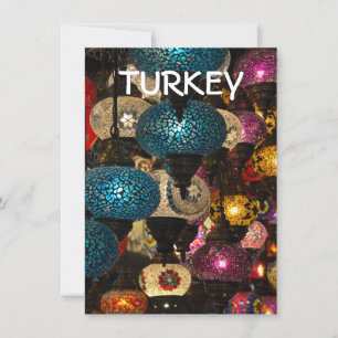 Traditionella turkiska lampor inbjudningar