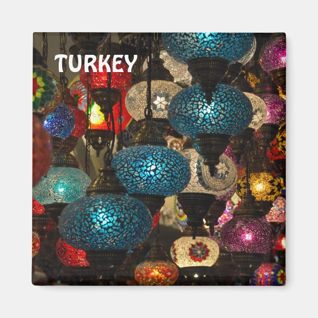 Traditionella turkiska lampor magnet (Framsidan)