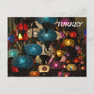 Traditionella turkiska lampor vykort