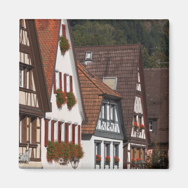 Traditionella tyska hus magnet (Framsidan)