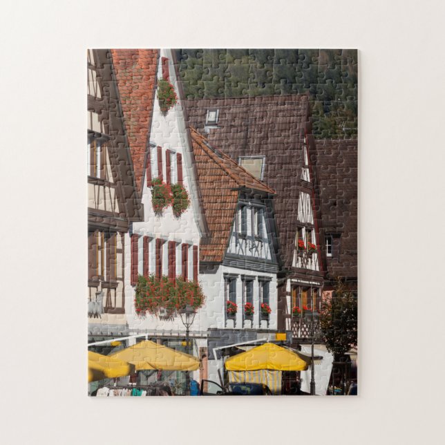 Traditionella tyska hus pussel (Vertikal)