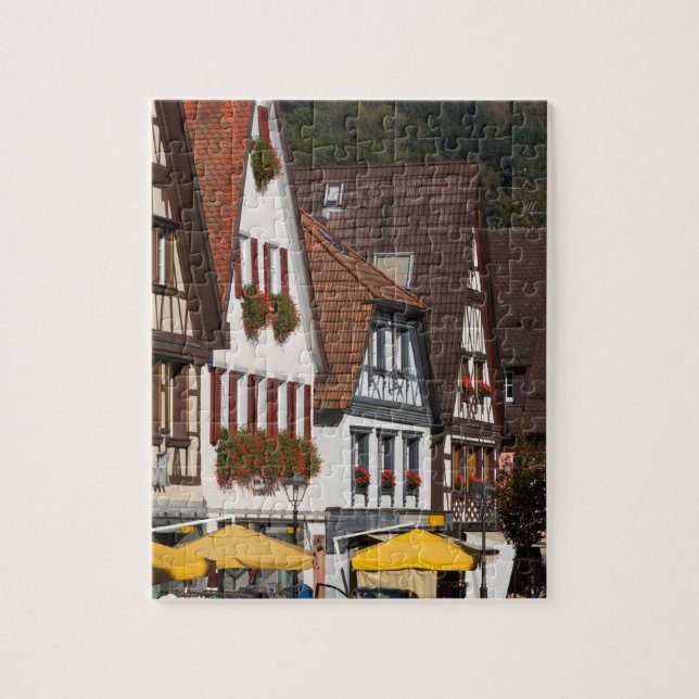 Traditionella tyska hus pussel (Vertikal)