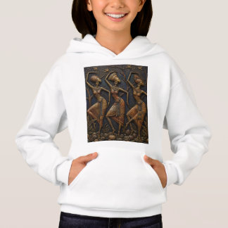 Traditionella utskurna afrikanska dansare, gamla s t shirt