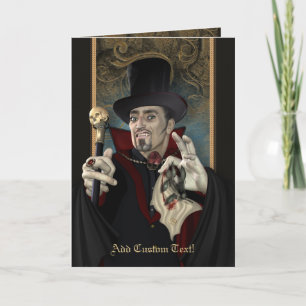 Traditionella vampyrhälsningar & Notecards Kort