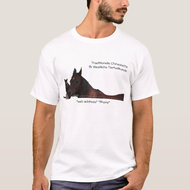 Traditionelle Chinesische & Westliche Tierheilkund T Shirt (Framsida)