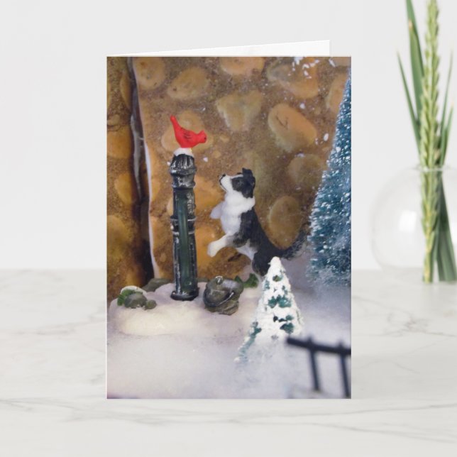 Traditionellens Roligt Fylld jul Helgkort (Framsida)