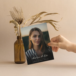 Traditionellt 2023 Studenten-foto Inbjudningar