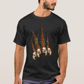 Traditionellt afrikanskt lappverk Dashiki klo ripp T Shirt