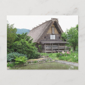 Traditionellt bondgårdshus: Shirakawa-go, Japan Vykort