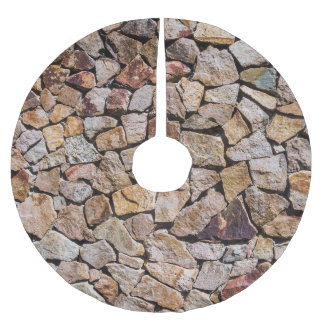 Traditionellt brutet stenkolsgolv julgransmatta borstad polyester