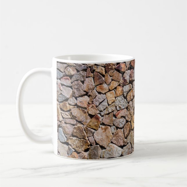 Traditionellt brutet stenkolsgolv kaffemugg (Vänster)