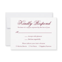 Traditionellt Burgundy Forme Elegant bröllop