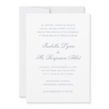 Traditionellt dammblått Elegant bröllop