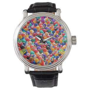 Traditionellt Eightball Färg, Manar Wrist Watch Armbandsur