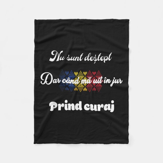 Traditionellt funny rumänska fleecefilt (Framsidan)