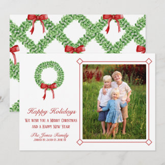 Traditionellt Garland-julkort Julkort