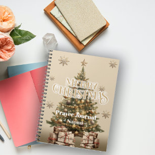 Traditionellt God jul Antique Warm Guld Anteckningsbok