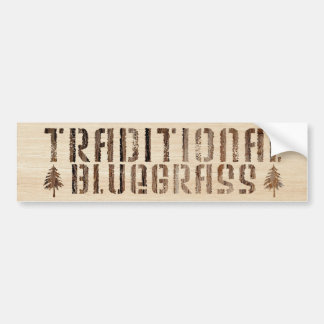 Traditionellt gräs i trä bildekal