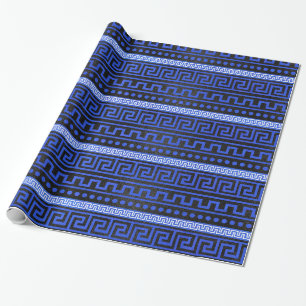 Traditionellt grekiskt slingringarmönster presentpapper