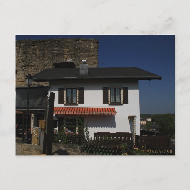 Traditionellt hus i Luxembourg, Luxembourg Vykort (Framsida)