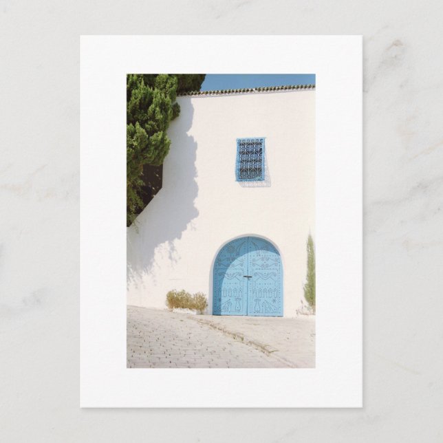 Traditionellt hus: Tunisien Vykort (Framsida)