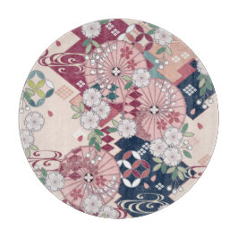 Traditionellt japanskt Blommigt Sakura Rosa Glass