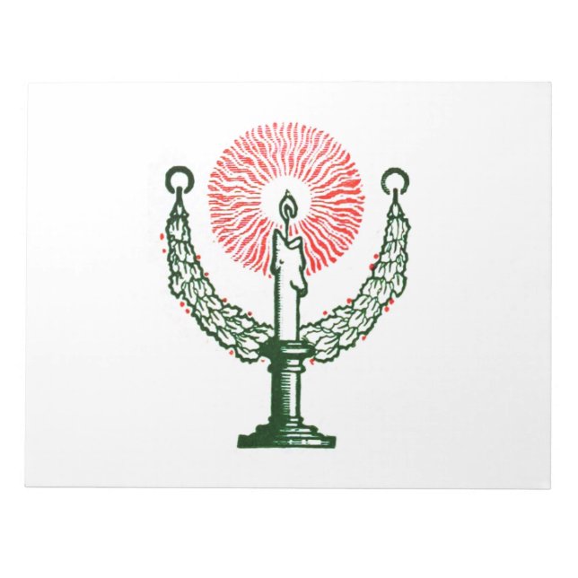 Traditionellt julljus anteckningsblock (Framsida)