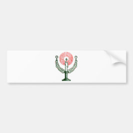 Traditionellt julljus bildekal