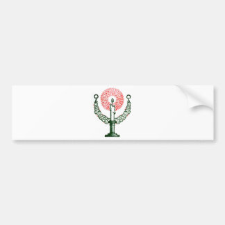 Traditionellt julljus bildekal