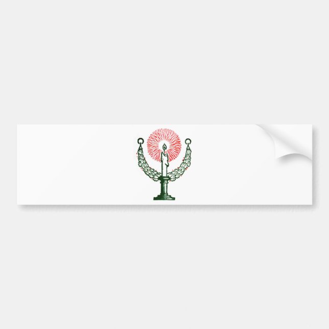 Traditionellt julljus bildekal (Framsidan)