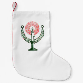 Traditionellt julljus liten julstrumpa