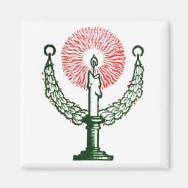 Traditionellt julljus magnet