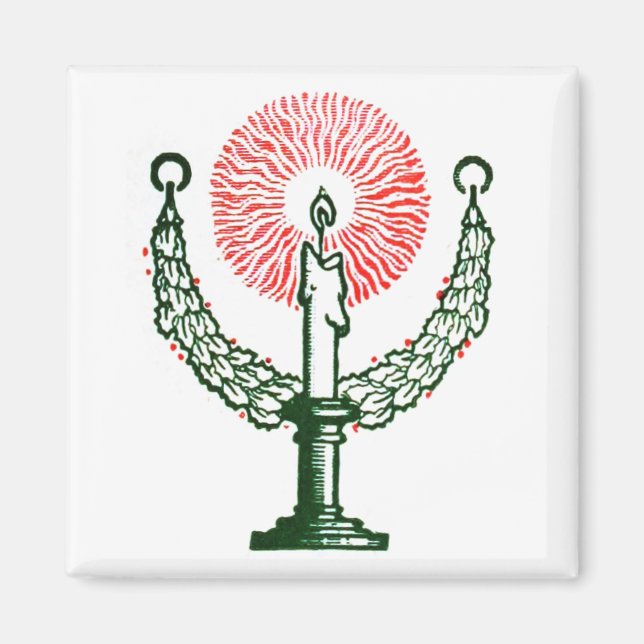 Traditionellt julljus magnet (Framsidan)