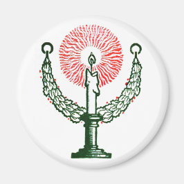 Traditionellt julljus magnet