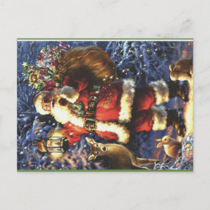 Traditionellt Jultomten Helg Vykort