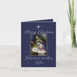 Traditionellt katolskt julkort helgkort