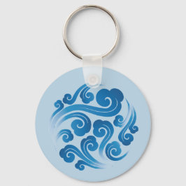 Traditionellt kinesiskt kryddat moln mönster nyckelring