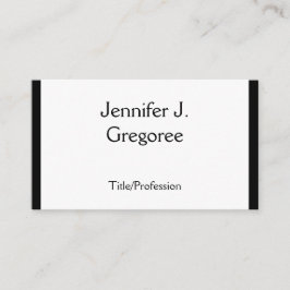 Traditionellt, klassiskt Affärskort Visitkort